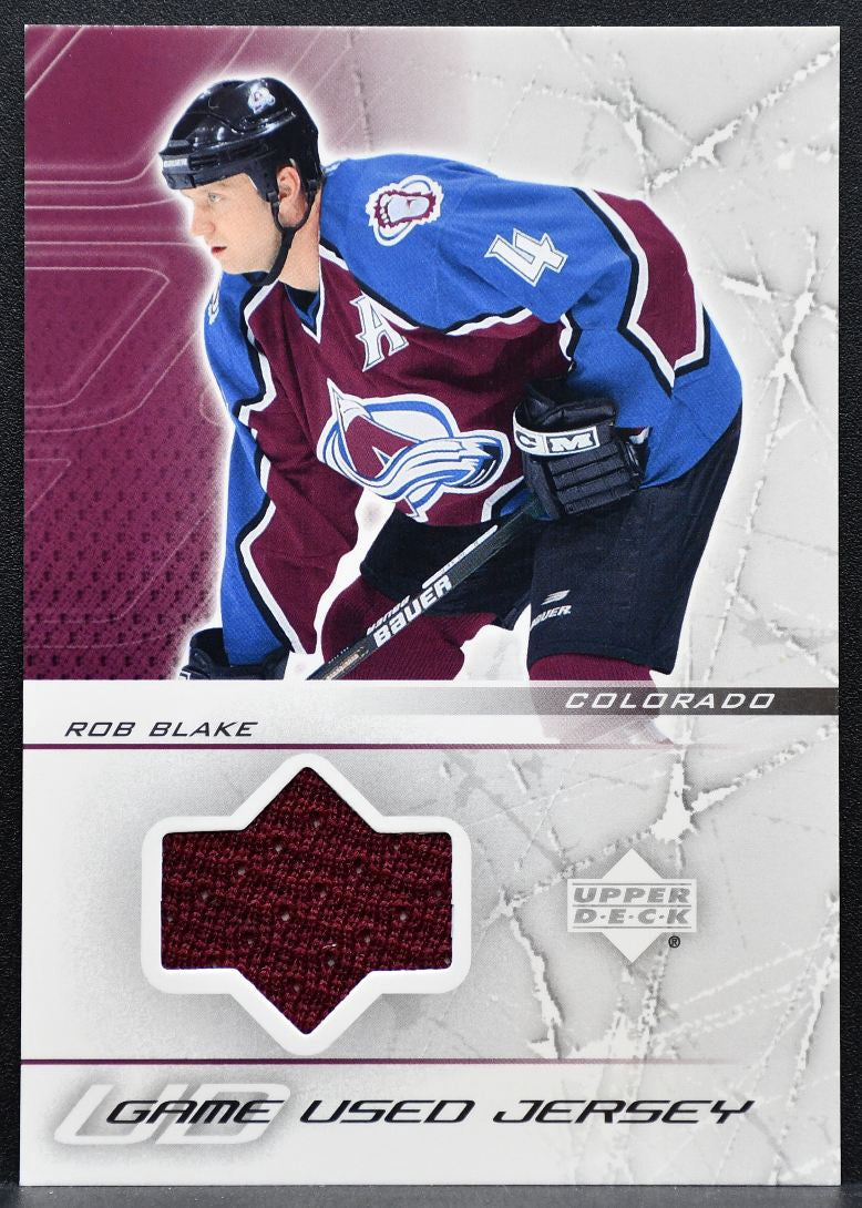 2003-04 Upper Deck UD Game Used Jersey Rob Blake Colorado Avalanche Jersey 9930