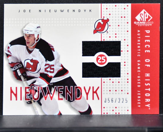 2003-04 SP Game Used Piece of History Joe Nieuwendyk Devils 056/225 Jersey 4640