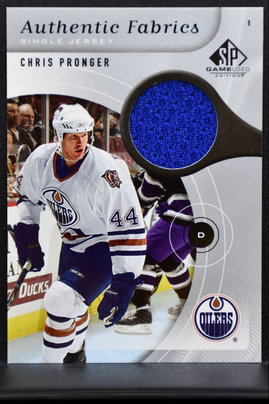 2005-06 SP Game Used Authentic Fabrics Chris Pronger AF-CP Oilers Jersey 7061