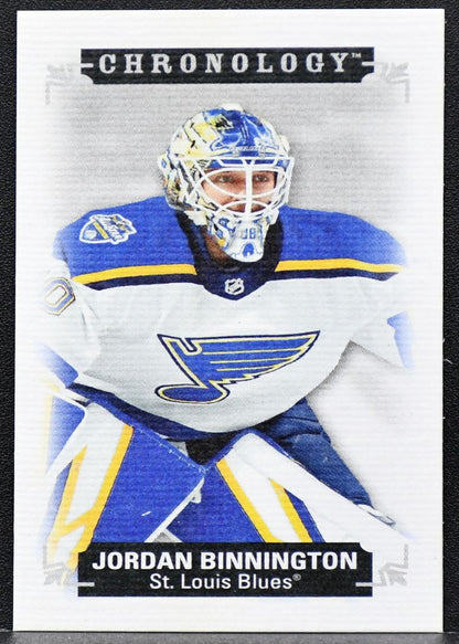 2019-20 UD Chronology Time Capsules Canvas Mini Jordan Binnington Blues 60/60 8440