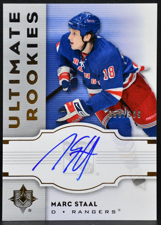 2007-08 Upper Deck Ultimate Collection Rookies Marc Staal RC Auto 050/399 1128