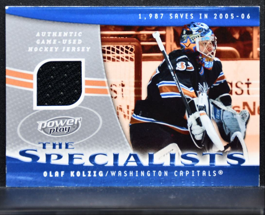 2006-07 Upper Deck Power Play The Specialists Olaf Kolzig Capitals Jersey 4954