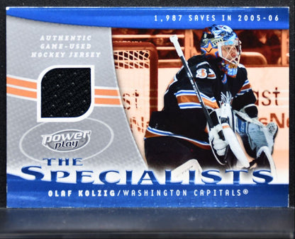 2006-07 Upper Deck Power Play The Specialists Olaf Kolzig Capitals Jersey 4954