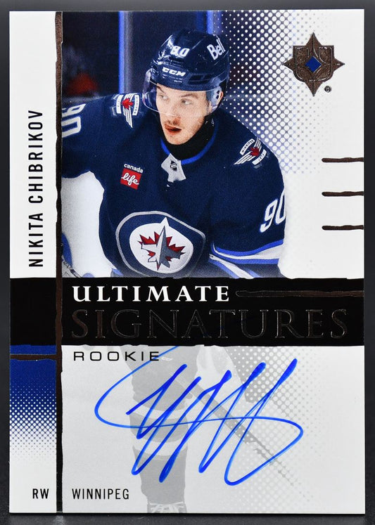 2024-25 UD Ultimate Collection Signatures RC Chibrikov Winnipeg Jets RC Auto