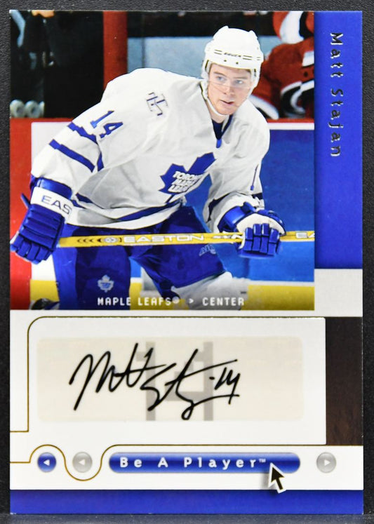 2005-06 Upper Deck Be a Player Signatures Matt Stajan MS Maple Leafs Auto 2830