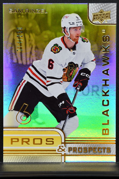 2025-26 UD Extended Series Pros and Prospects Gold Rinzel RC 014/250 1679