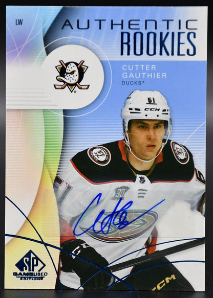 2024-25 SP Game Used Cutter Gauthier 278 Anaheim Ducks RC Auto