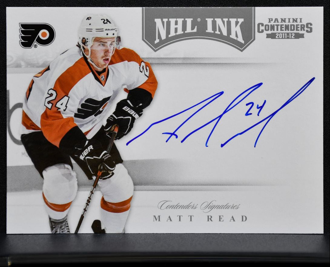 2011-12 Panini Contenders NHL Ink Auto Matt Read Auto 0858