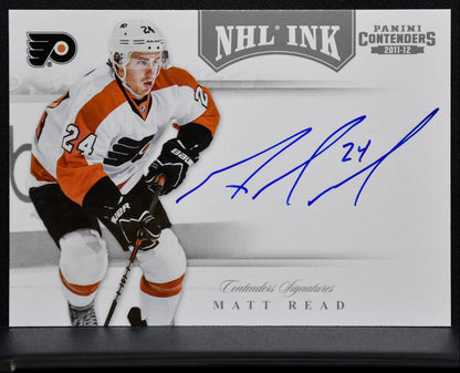 2011-12 Panini Contenders NHL Ink Auto Matt Read Auto 0858