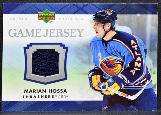 2007-08 Upper Deck Series 1 Game Jerseys Marian Hossa J-MH Thrashers Jersey 6533