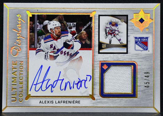 2022-23 UD Ultimate Displays Auto Jersey Alexis Lafreniere UDA-AL Auto 45/49