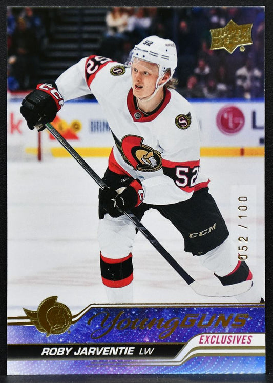 23-24 UD Extended Series Young Guns Exclusives Roby Jarventie Senators RC /100 3940