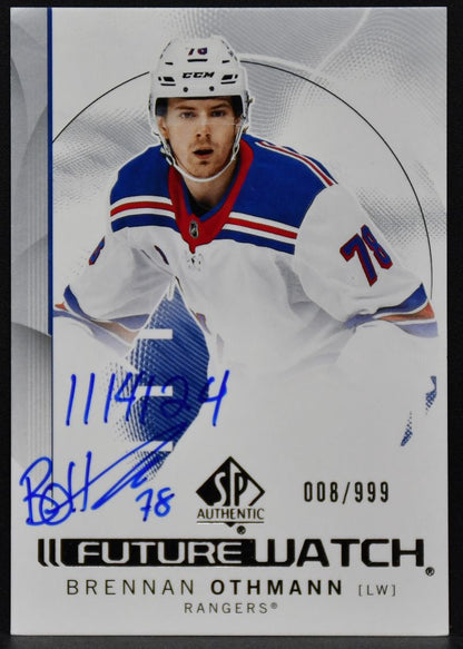 24-25 SP Authentic Future Watch Auto Inscribed Brennan Othmann Rangers RC /999 4610