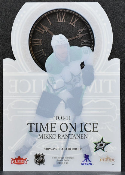 2025-26 Flair Time on Ice Mikko Rantanen TOI-11 Dallas Stars 0689