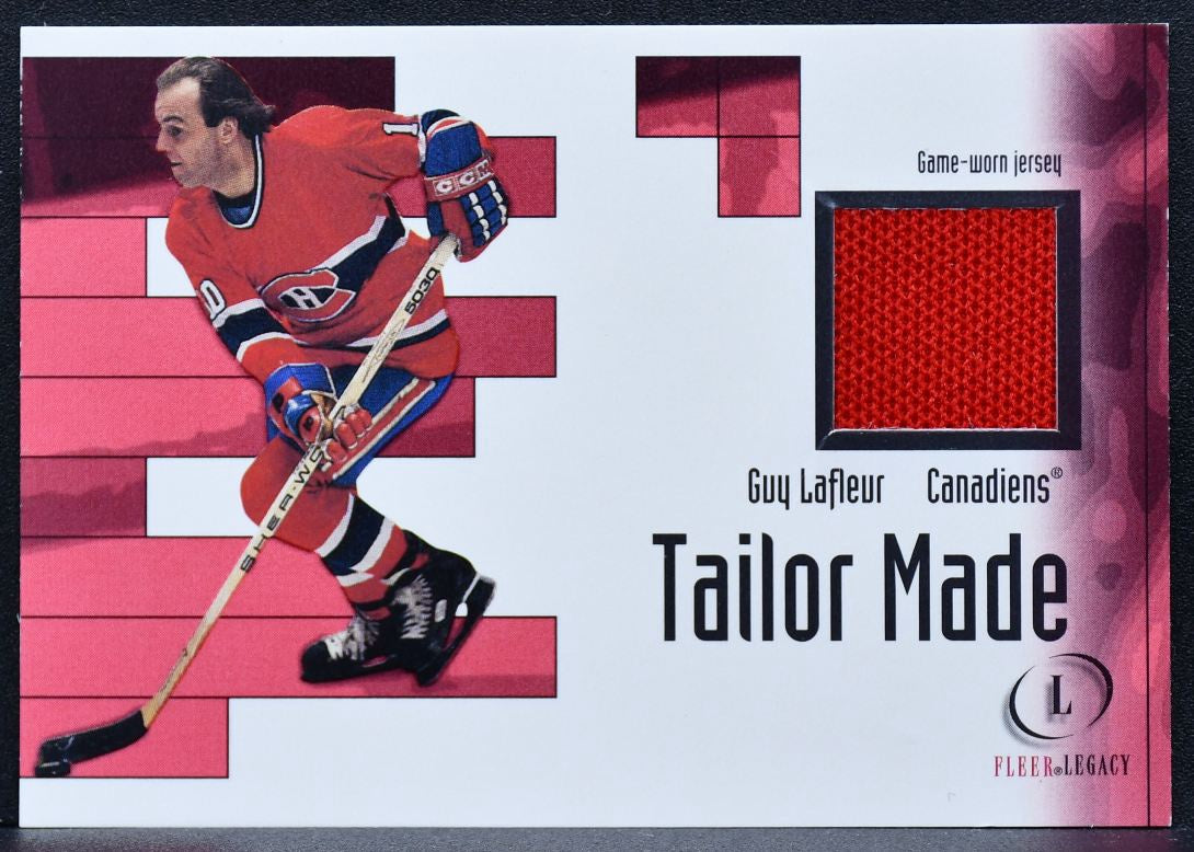 2002-03 Fleer Legacy Tailor Made Guy Lafleur Montreal Canadiens Jersey 8517