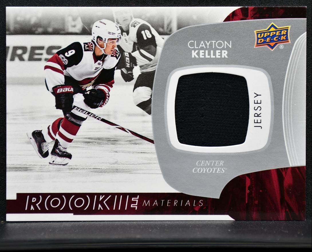 2017-18 UD Series 2 Rookie Materials Clayton Keller RM-CK RC Jersey 9158