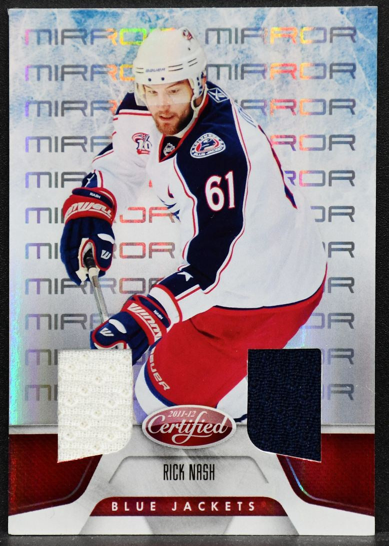 2011-12 Panini Certified Mirror Red Materials Dual Rick Nash 139 029/150 Jersey