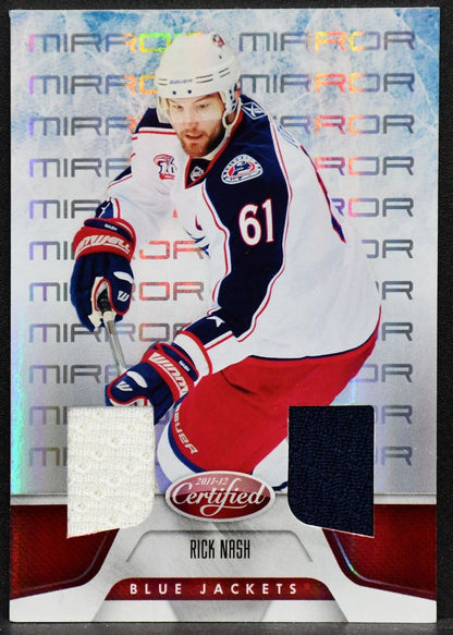 2011-12 Panini Certified Mirror Red Materials Dual Rick Nash 139 029/150 Jersey