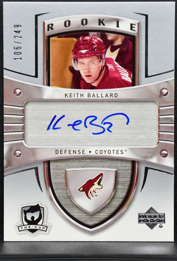 2005-06 UD The Cup Rookie Auto Keith Ballard 185 RC Auto /249 6218