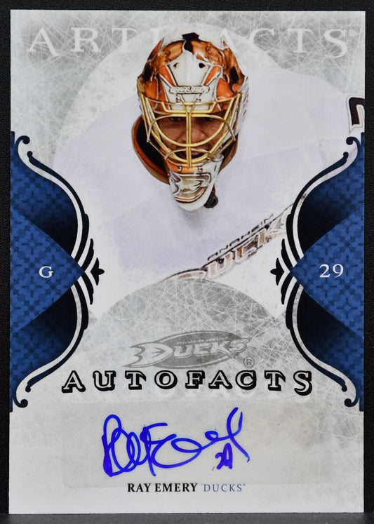 2011-12 Upper Deck Artifacts Autofacts Ray Emery A-RE Anaheim Ducks Auto 1773