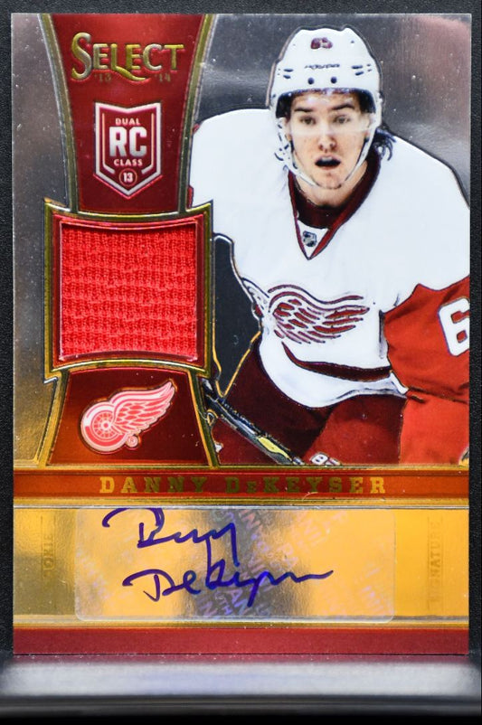 2013-14 Panini Select Rookies Jersey Auto DeKeyser RC Auto 113/199 Jersey 6644