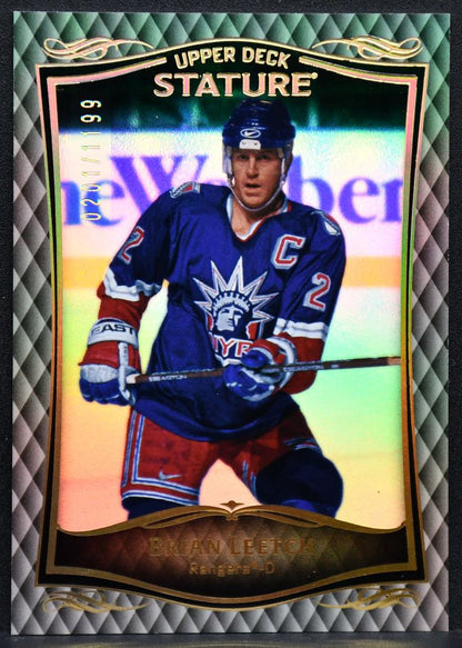 2023-24 Upper Deck Stature Brian Leetch 28 New York Rangers 0201/1199 1121