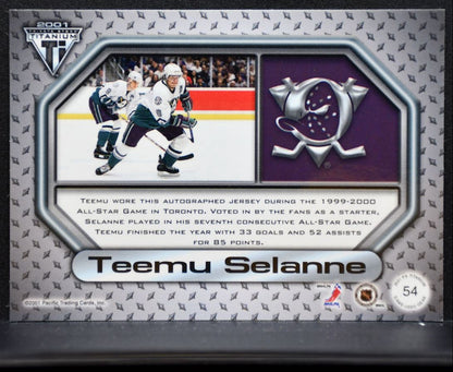 2000-01 Private Stock Titanium Jersey Selanne Jersey 6972