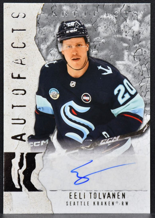 2025-26 Upper Deck Artifacts Autofacts Eeli Tolvanen AF-ET Seattle Kraken Auto 4580