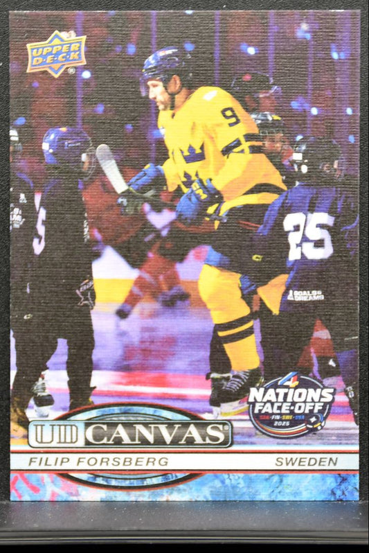 2025-26 UD Extended Series UD Canvas 4 Nations Face-Off Filip Forsberg 0030