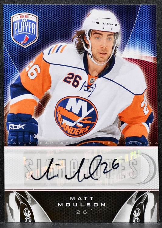2009-10 Upper Deck Be A Player Signatures Matt Moulson S-MN Islanders Auto 0866