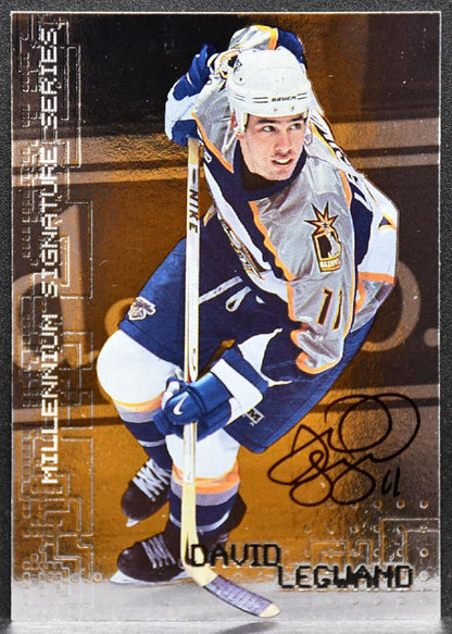 1999-100 Be a Player Auto Series Auto Gold David Legwand 136 Predators Auto 7730