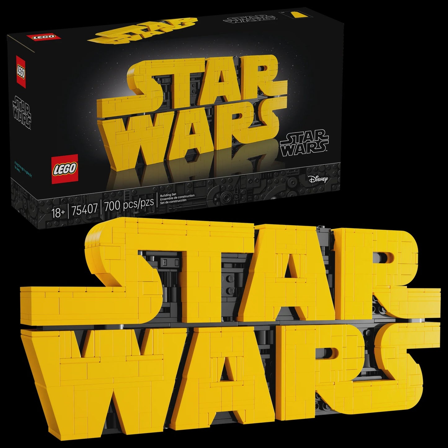 LEGO® Star Wars Brick-Built Star Wars Logo Sign (75407)