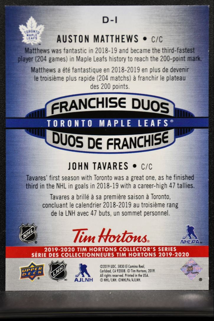 2019-20 UD Tim Hortons Collector's Series Matthews/Tavares 7635