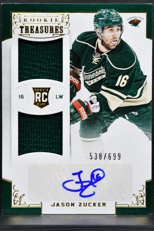 2012-13 Panini Rookie Anthology Treasure Jersey Zucker RC Auto /699 Jersey 6614