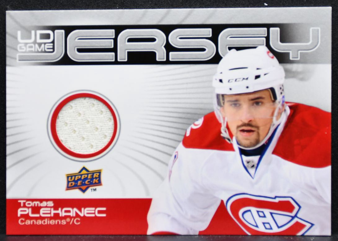 2010-11 UD Series 1 UD Game Jerseys Tomas Plekanec GJ-TP Canadiens Jersey 4194