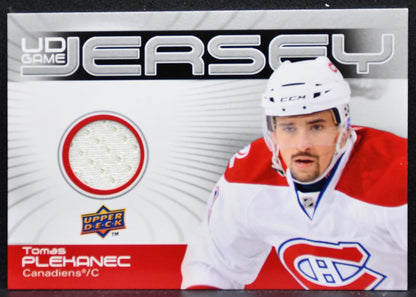 2010-11 UD Series 1 UD Game Jerseys Tomas Plekanec GJ-TP Canadiens Jersey 4194