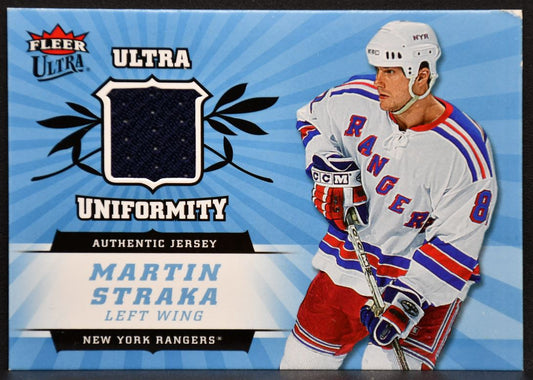 2006-07 Fleer Ultra Uniformity Martin Straka U-ST New York Rangers Jersey 7115