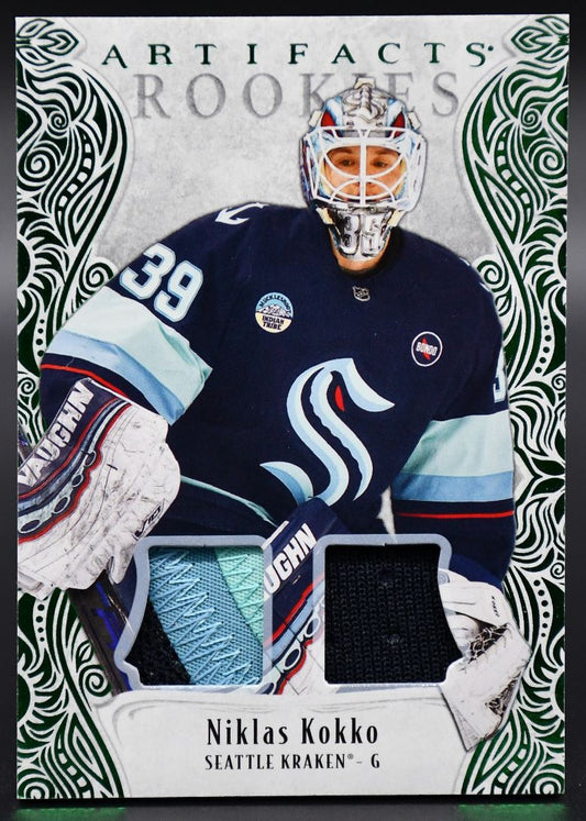 2025-26 UD Artifacts Niklas Kokko 190 Seattle Kraken RC 67/99 Patch