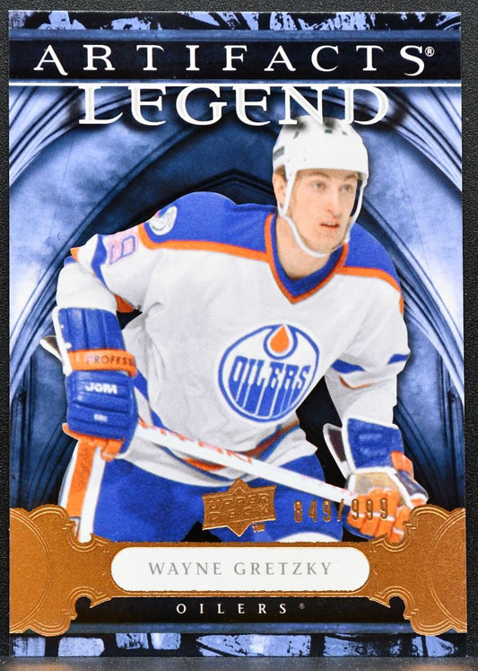 2009-10 Upper Deck Artifacts Legends Wayne Gretzky 135 Oilers 849/999 8471