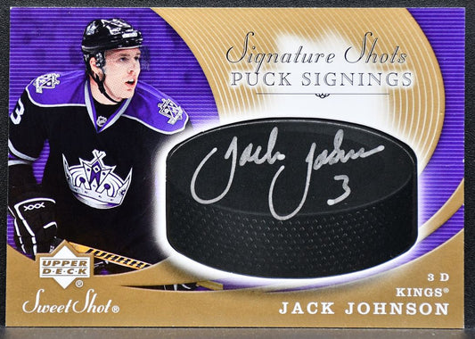 2007-08 Upper Deck Sweet Shot Signature Shots Jack Johnson Kings Auto 0774