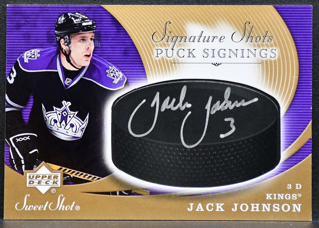 2007-08 Upper Deck Sweet Shot Signature Shots Jack Johnson Kings Auto 0774