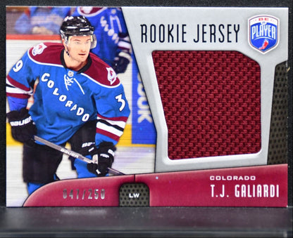2009-10 UD Be A Player Rookie Jerseys T.J. Galiardi RC 047/250 Jersey 1458
