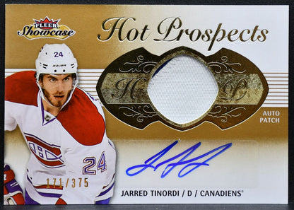 2013-14 Fleer Hot Prospects Auto Patch Tinordi RC Auto 171/375 Patch 2091