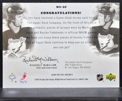 2005-06 SPx Winning Combos St. Louis/Fedotenko Lightning 157/350 Jersey 3049