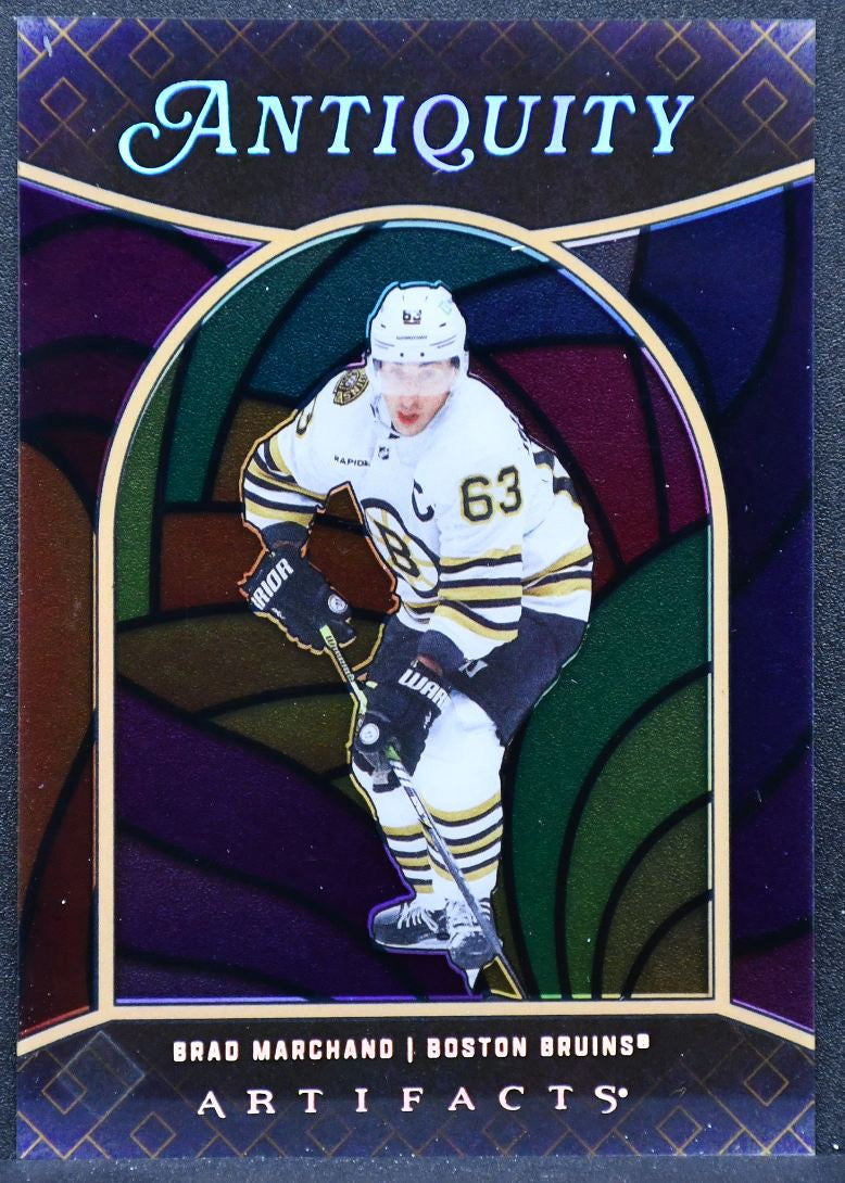 2024-25 Upper Deck Artifacts Antiquity Brad Marchand AT-14 Boston Bruins 6576