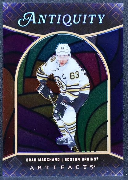 2024-25 Upper Deck Artifacts Antiquity Brad Marchand AT-14 Boston Bruins 6576
