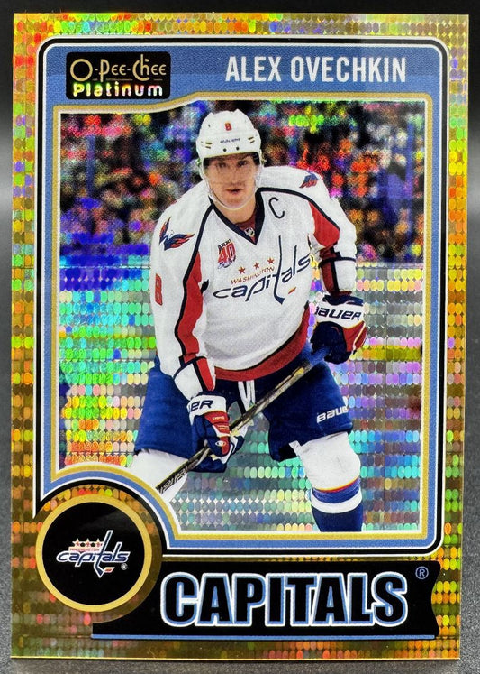 2014-15 O-Pee-Chee Platinum Seismic Gold Alexander Ovechkin /50