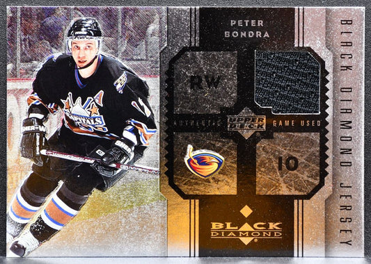 2005-06 Upper Deck Black Diamond Jerseys Peter Bondra J-PE Thrashers Jersey 2578