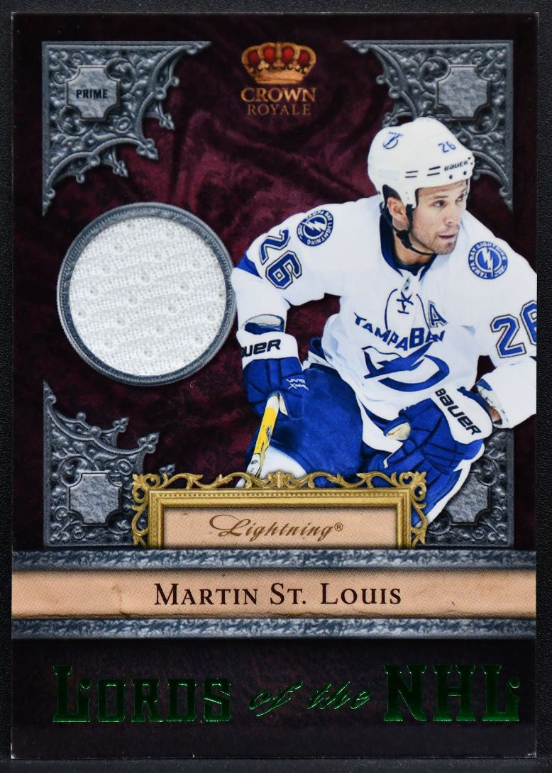 11-12 Panini Crown Royale Lords of the NHL Martin St. Louis 19 Lightning Jersey 3767