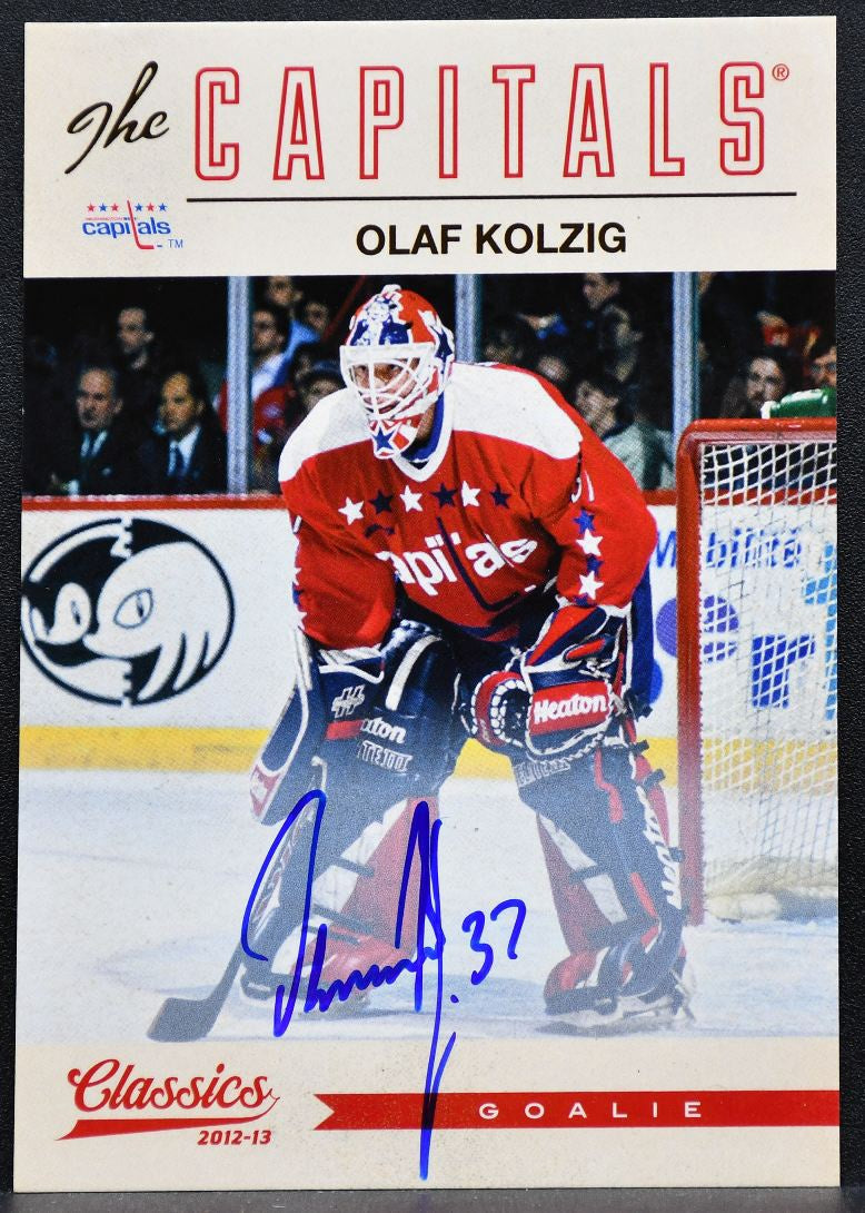 2012-13 Panini Classics Signatures Autographs Olaf Kolzig 126 Capitals Auto 9459